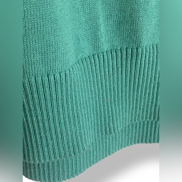 ZARA Structured Knit Long Sleeve Polo Men’s Size XL Green Business Casual NWOT - Picture 10 of 11